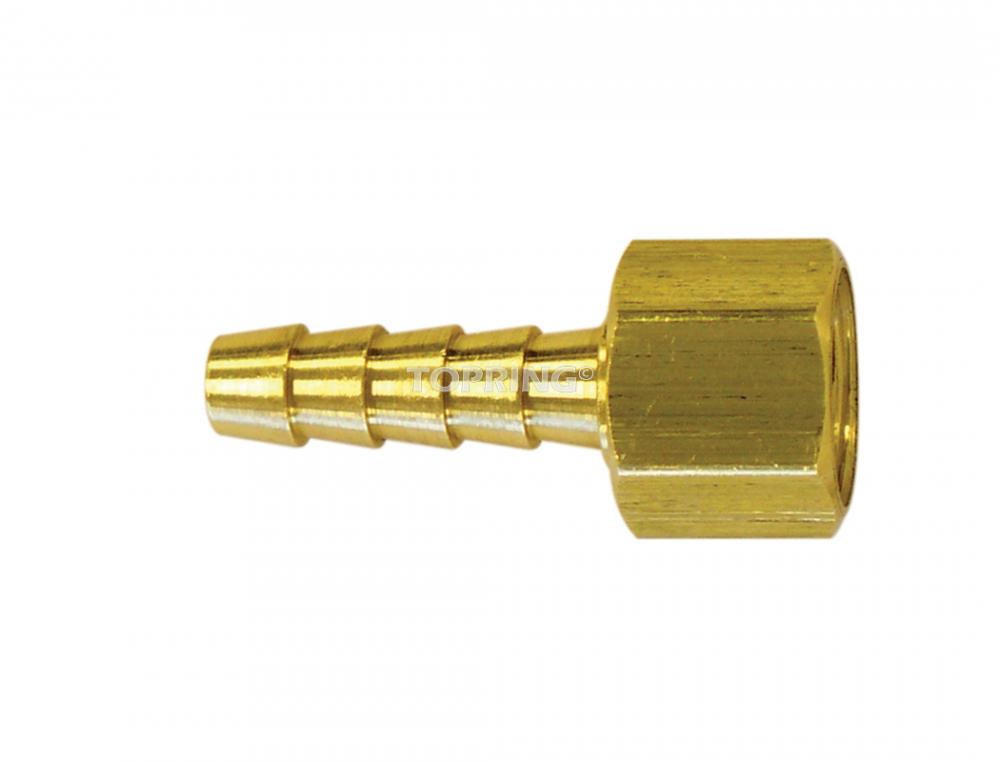 Brass Hose Barb Adapter 3/8 to 1/4 (F) NPS