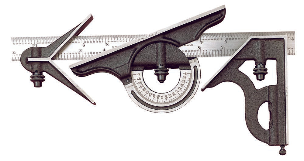 Steel Combination Set Inch 12" Cast Iron Head 4R Grads 435-12-4R