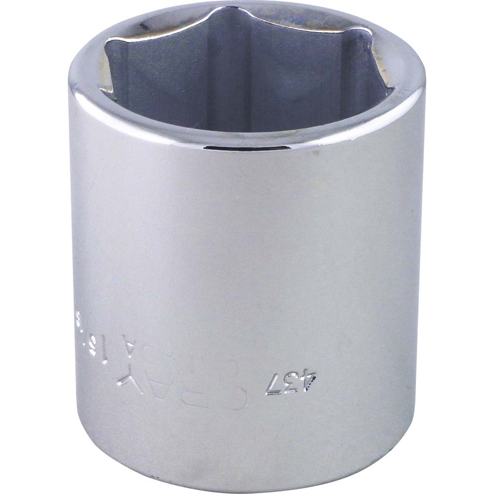 Chrome Socket 1/2" Drive, 1-5/16" Hex, 6 Point