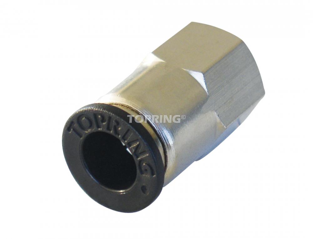Adaptateur autobloquant 1/4 po à 1/4 (F) NPT, PBT, modèle Maxfit