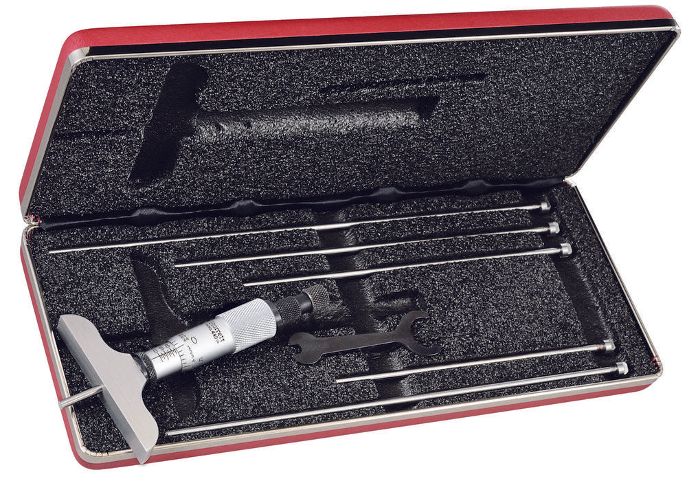 Micrometer Depth Gage 0-6" Range 2-1/2" Base
