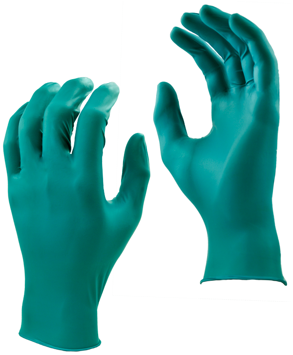 360 Degree Total Coverage Gloves, Teal Nitrile, 4444, SZ: S, 100/bx