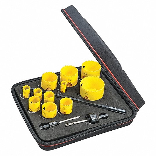 Kit industriel DCH avec 11 scies cloches et 3 accessoires