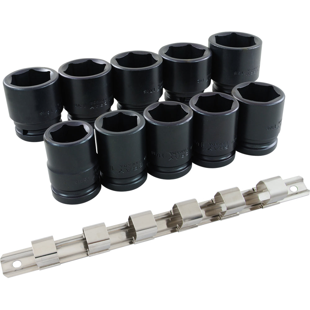 Jeu de douilles à choc 3/4", 6 pans, 10 pièces