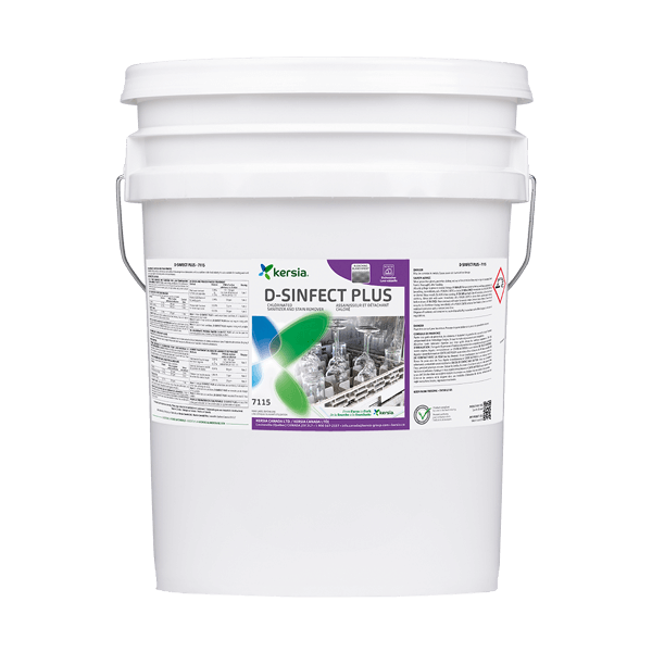 D-SINFECT PLUS - Assainisseur et détachant à utiliser avec les lave-vaisselle à basse température, 7115, 18,9 L