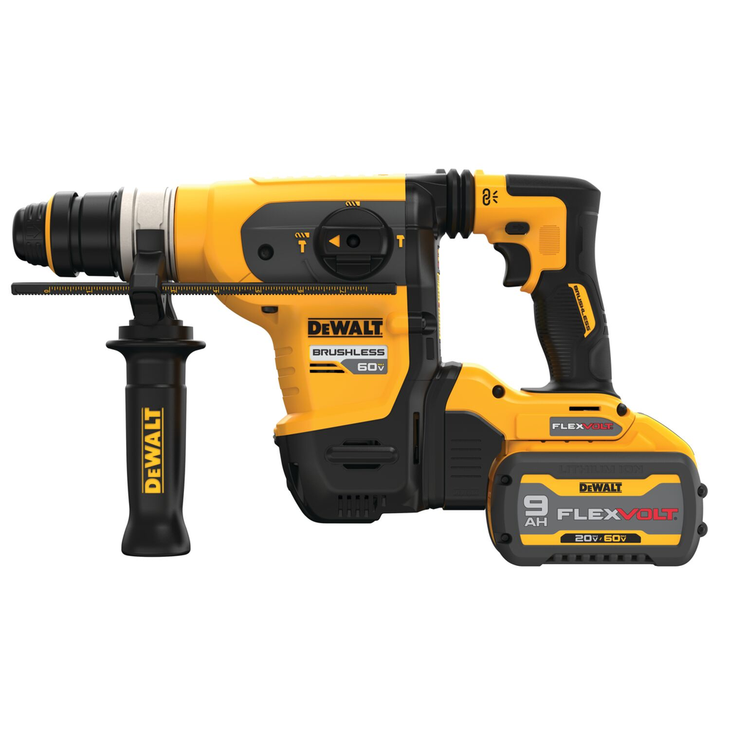 DEWALT 60V MAX* 1-1/4 In. Brushless Cordless SDS PLUS Rotary Hammer Kit