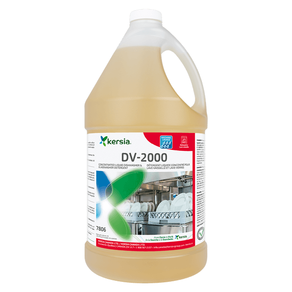 Détergent pour lave-vaisselle commercial DV-2000, 3.8L
