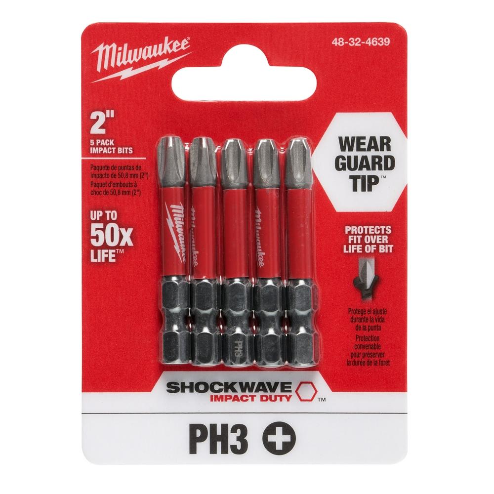 PH3 SHOCKWAVE™ Impact driver bits