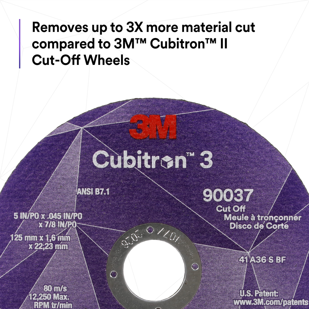 3M Cubitron 3 Cut-Off Wheel 5in T27 36+