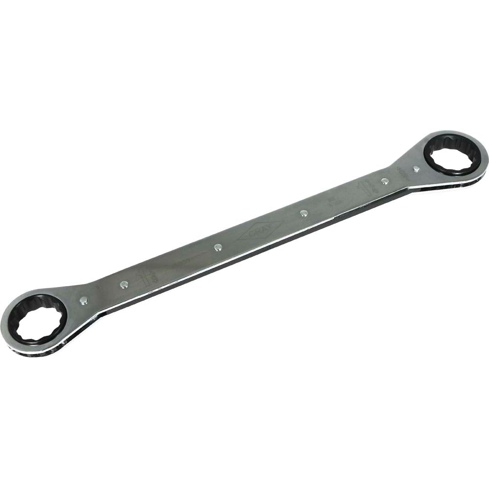Ratchet Box Wrench 1-1/8" x 1-1/4", 12 Point