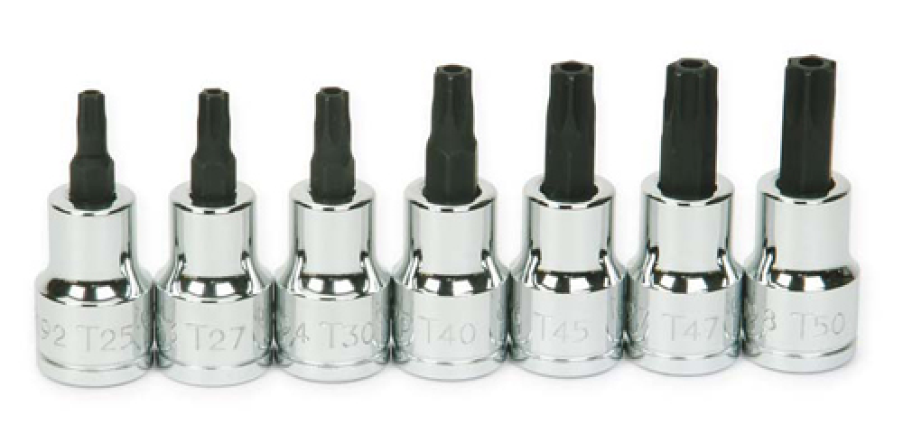 Jeu de 7 douilles Torx® inviolables à embout pointu de 3/8 po