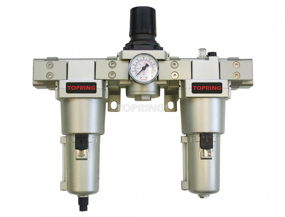 Unité combinée FRL 5 microns 5 à 125 PSI 1 (F) NPT 177 SCFM S51, modèle Airflo 500