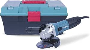 Meuleuse d'angle 4-1/2" avec interrupteur au pouce, étui pour enlèvement de matière de précision