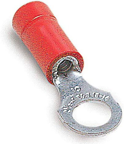 Insulated Vinyl Ring Terminal 22-16 1/4" Red