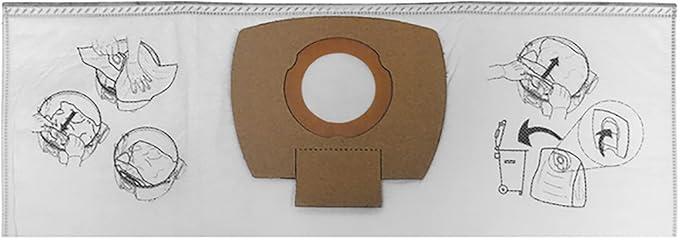 Sacs filtrants Makita P-72899 pour aspirateur VC2010L - Capacité 10 L