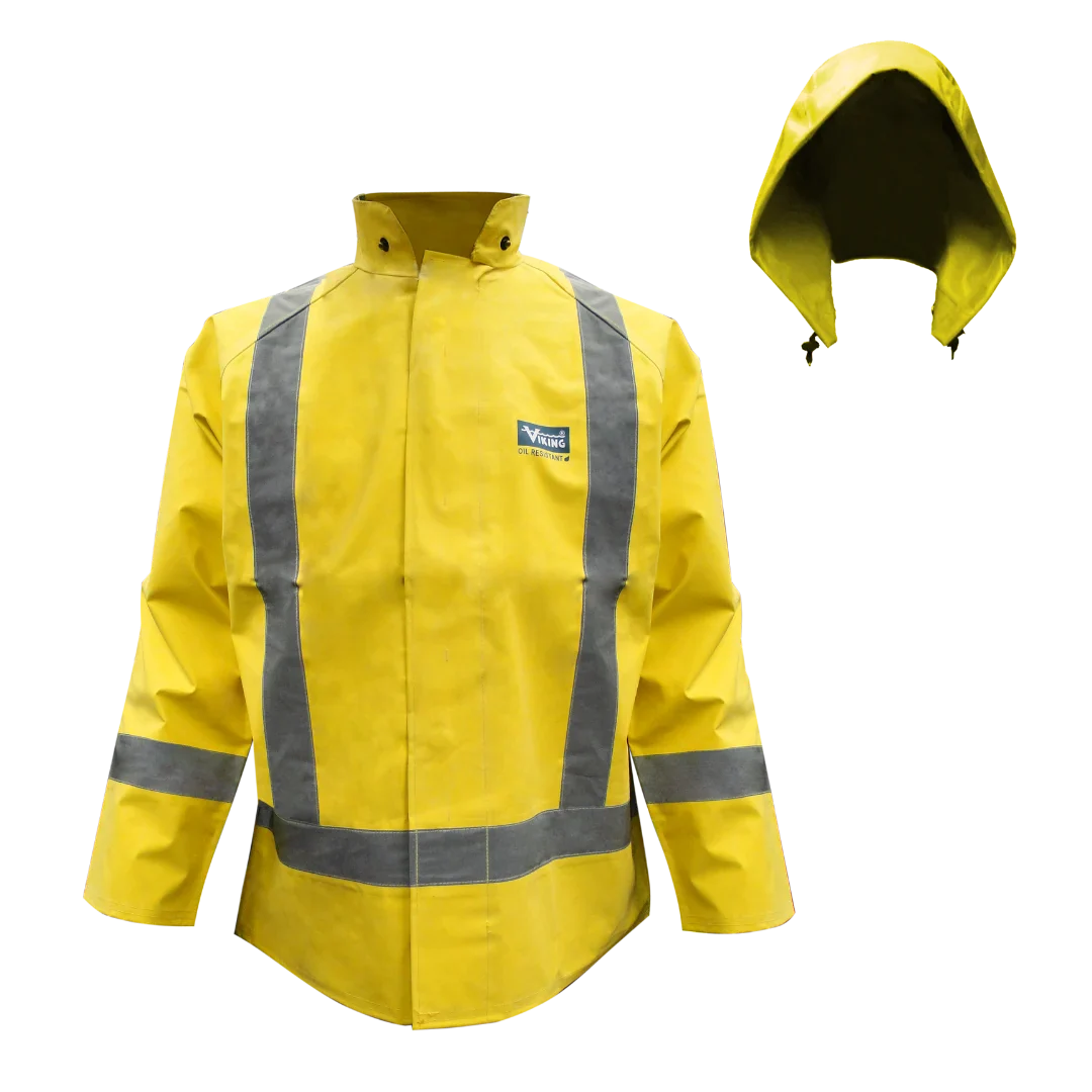 Viking® Miner 49er Mining Flame Resistant Waterproof Suit, Yellow, Neoprene, L