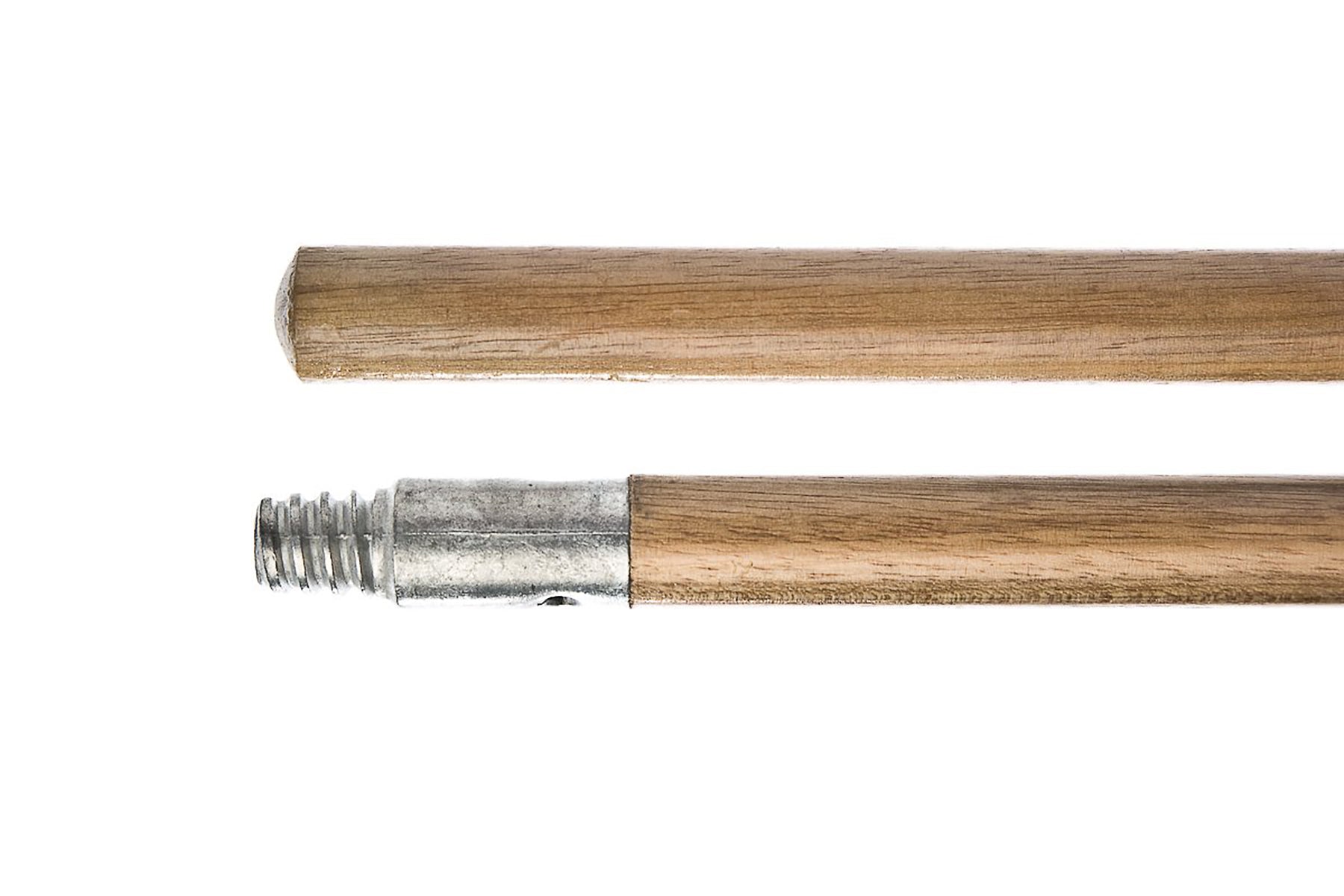 Wooden Handle with Metal Threaded Tip 60'' x 15/16''