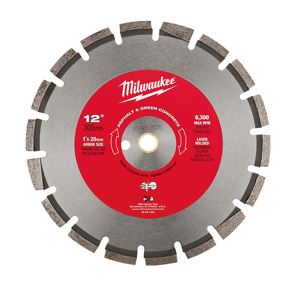 12 In Asphalt & Green Concrete Segmented