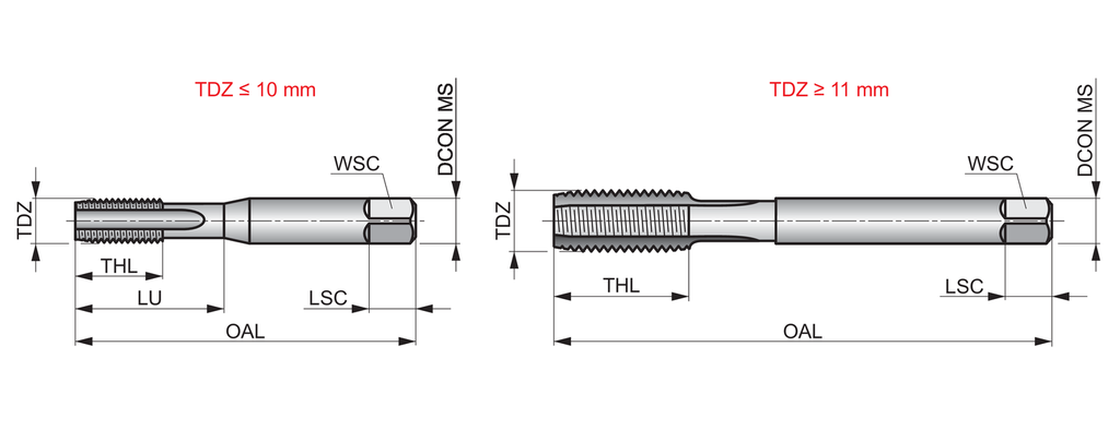 E500 HSS BRT M Tap With a 6-8xP Taper Lead, ISO 529 4FL M30 x 3.50 mm