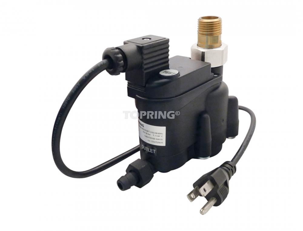 Purgeur automatique 128 à 1278 SCFM 1/2 (M) NPT avec cable d'alimentation électrique inclus, modèle Topdrain