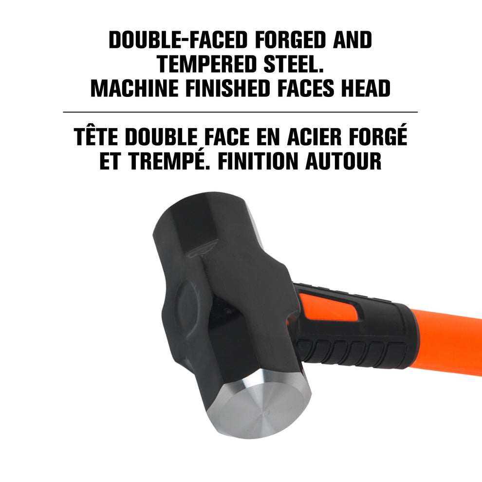 Marteau de forgeron de 6 lb, manche en fibre de verre