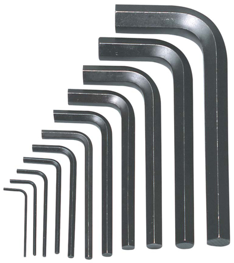 Jeu de 11 clés hexagonales SAE dans une pochette