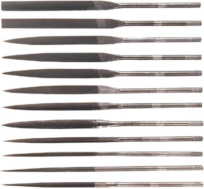General Tools & Instruments S475 Swiss Pattern Needle File Set, 12 Pieces