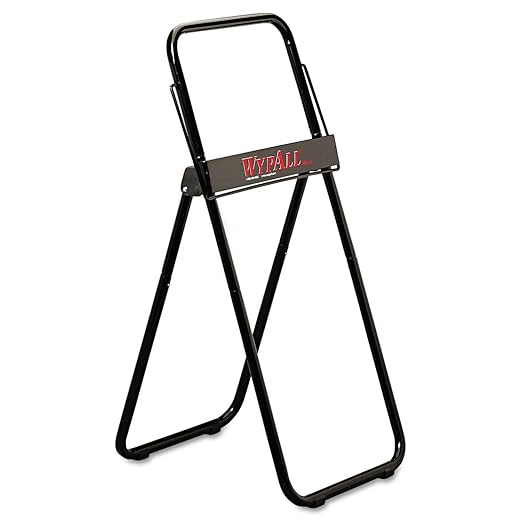 Distributeur de rouleaux géants pour lingettes WypAll® et Kimtech (80596), noir, portable, autonome, 16,8" x 18,5" x 33" (Qté 1)