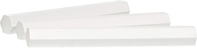 Industrial High Heat Melt- Metal Marking Crayons, Hex 4.5" x 1/2", White, 72/bx