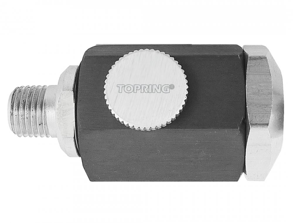 Aluminum In-Line Lubricator for Air Tools 1/4 (F) to 1/4 (M) NPT, 15 SCFM