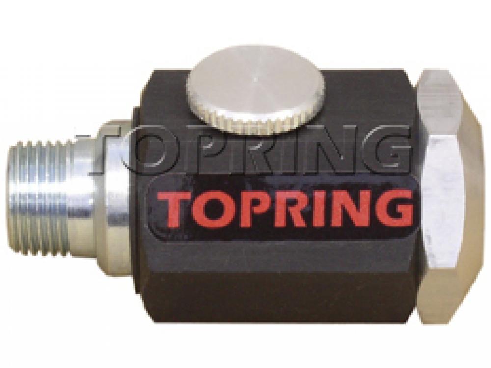 Lubrificateur en ligne en aluminium pour outils pneumatiques 3/8 (F) à 3/8 (M) NPT, 30 SCFM