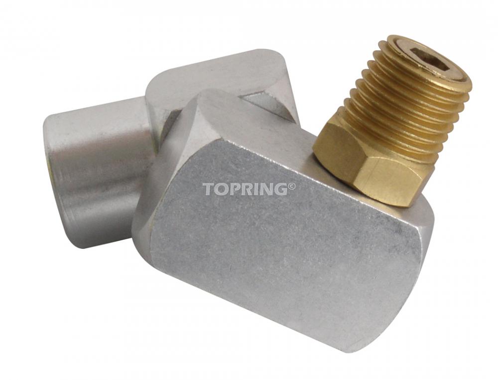 Aluminum Adapter 1/4 (F) to 1/4 (M) NPT