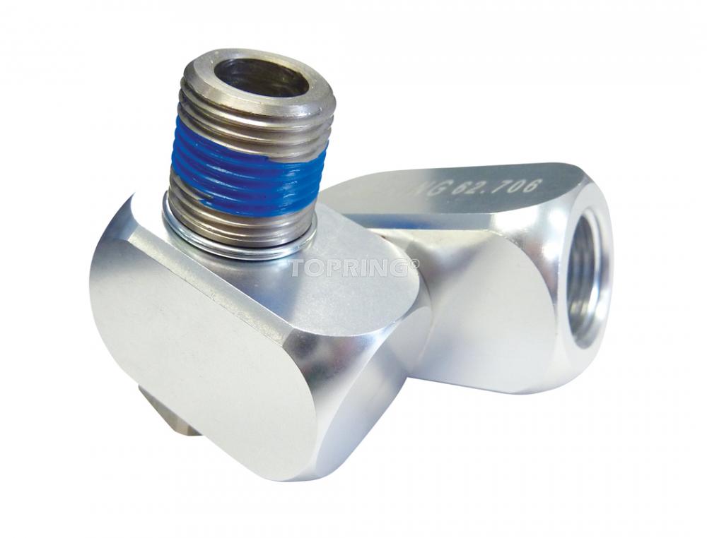 Aluminum Adapter 3/8 (F) to 3/8 (M) NPT, Airpro Model
