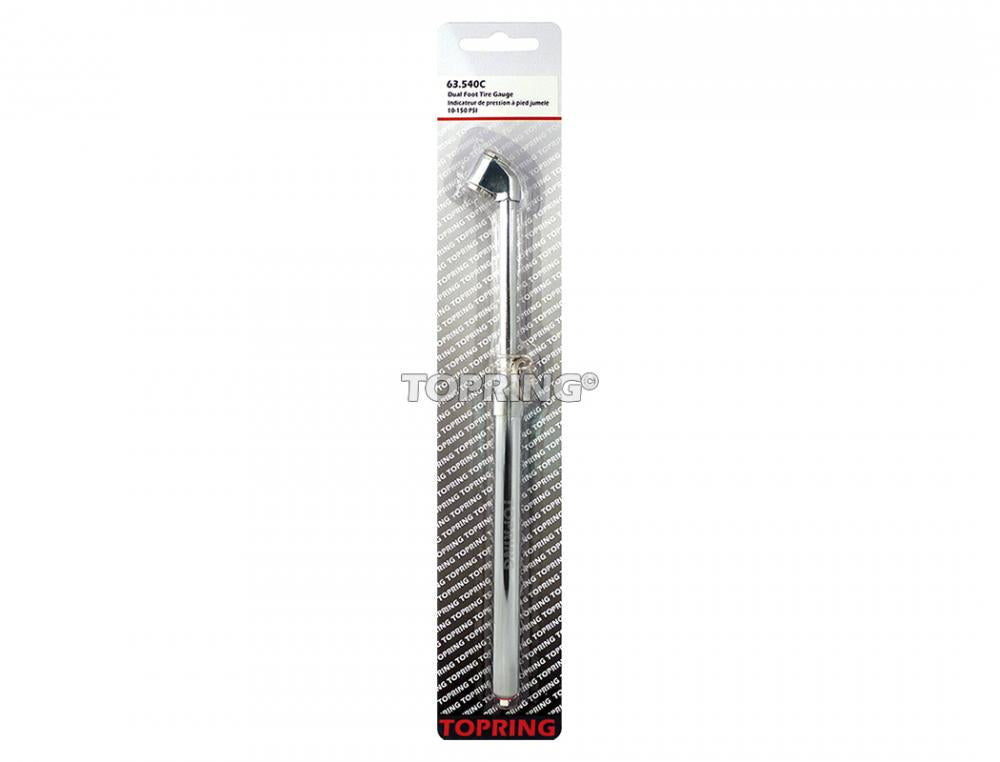 Manomètre de pression des pneus à double tête 30 mm 10 à 150 PSI