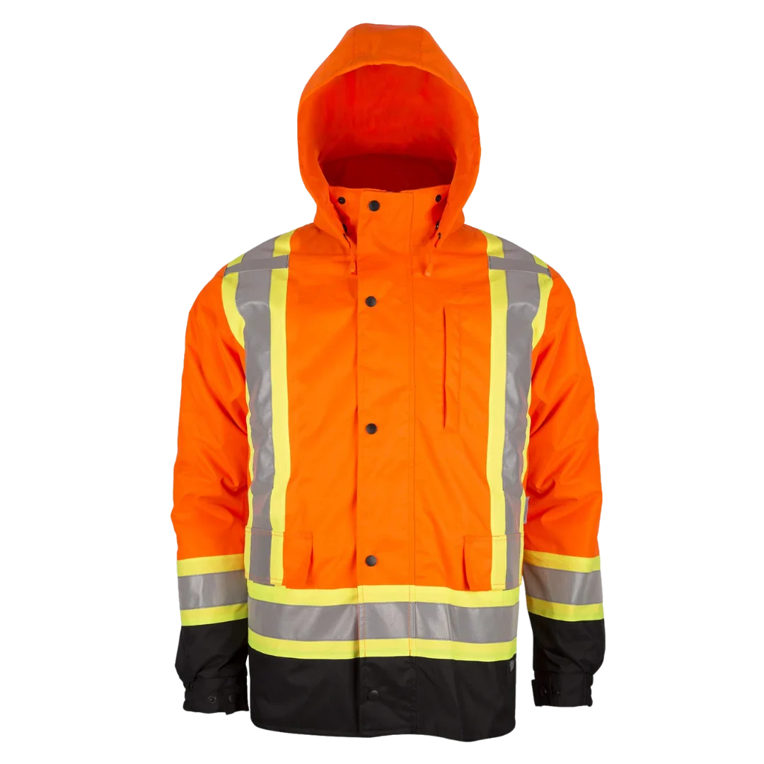 Veste de pluie réfléchissante 7 en 1 Viking Handyman® Hi Vis 300D, orange, polyester, XL