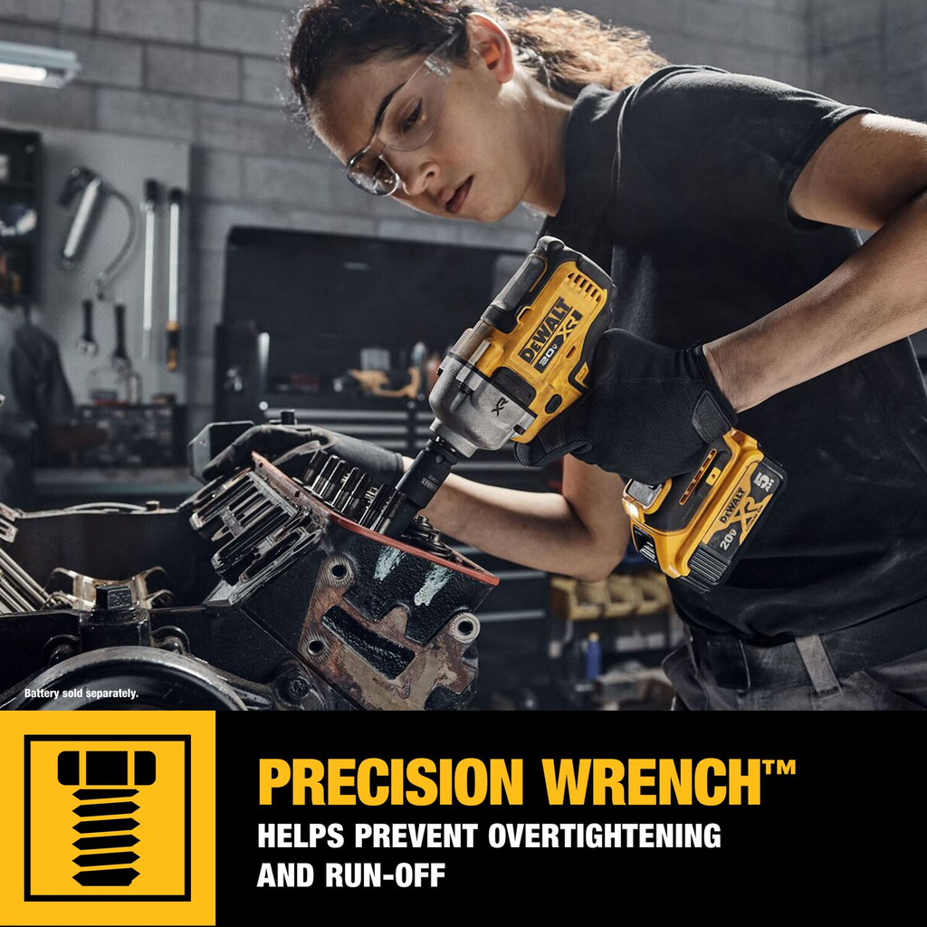 DEWALT 20V MAX* XR 1/2 in. Mid-Range Impact Wrench with Hog Ring Anvil (Tool Only)
