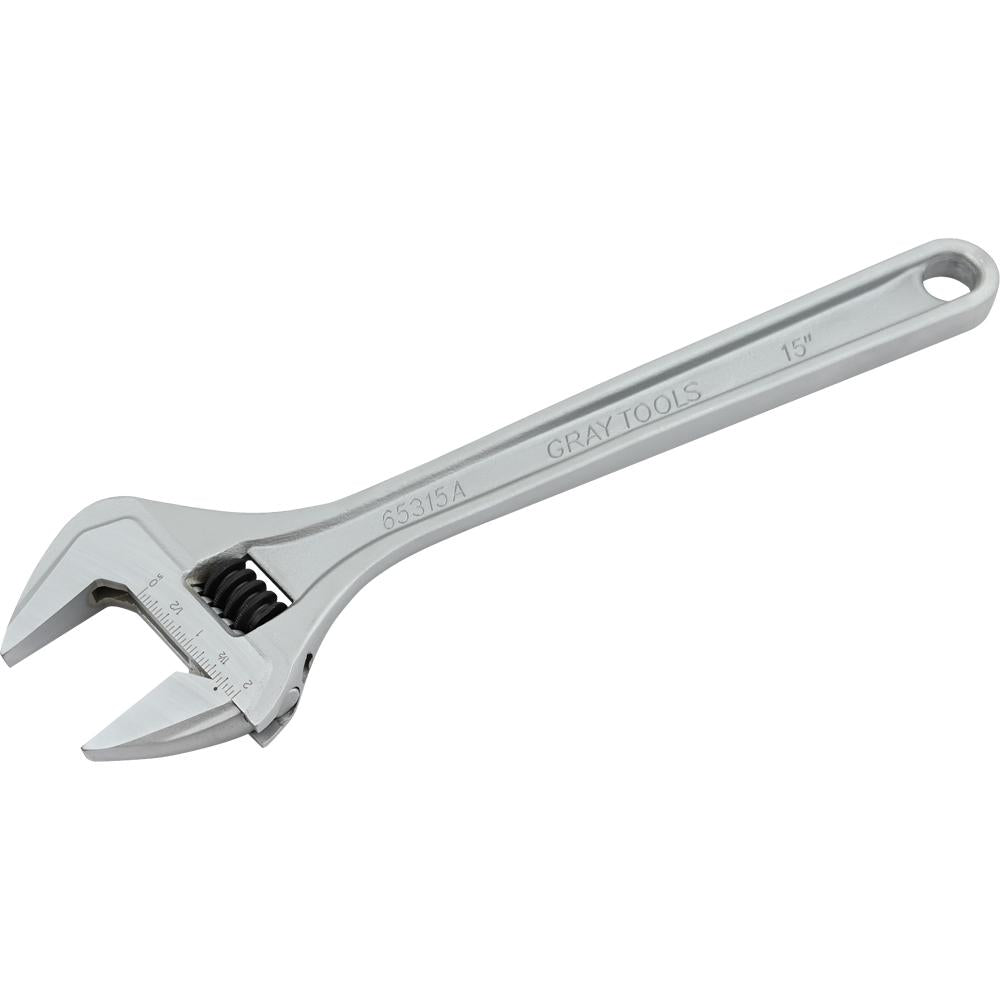 Clé à molette - Réglable, 15" HD, finition mate