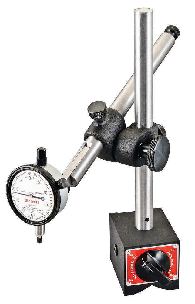 Heavy-Duty Magnetic Base Indicator Holder With 25-131J Indicator