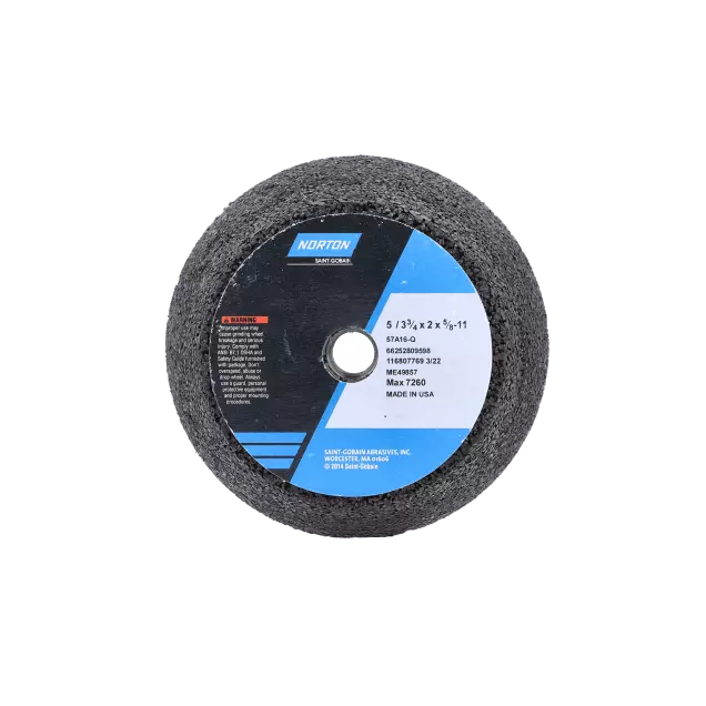 Gemini Tool & Cutter Grinding Wheel - Grade: Coarse, Grit Number: 16, Wheel Diameter: 5 in, Maximum RPM: 7260 RPM