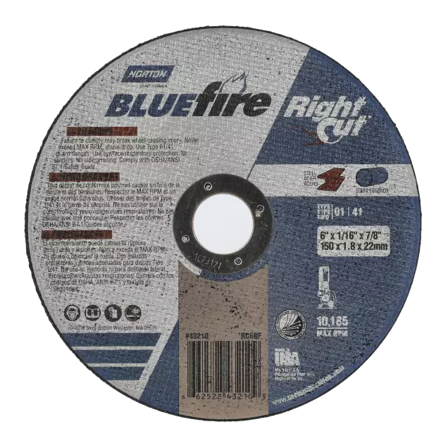 Rightcut Charger Cut-Off Wheel 6 X .045 X 7/8