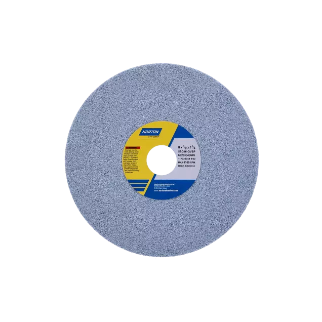 Norton SG Tool & Cutter Grinding Wheel - Grade: Medium, Grit Number: 60, Wheel Diameter: 6 in, Maximum RPM: 4140 RPM