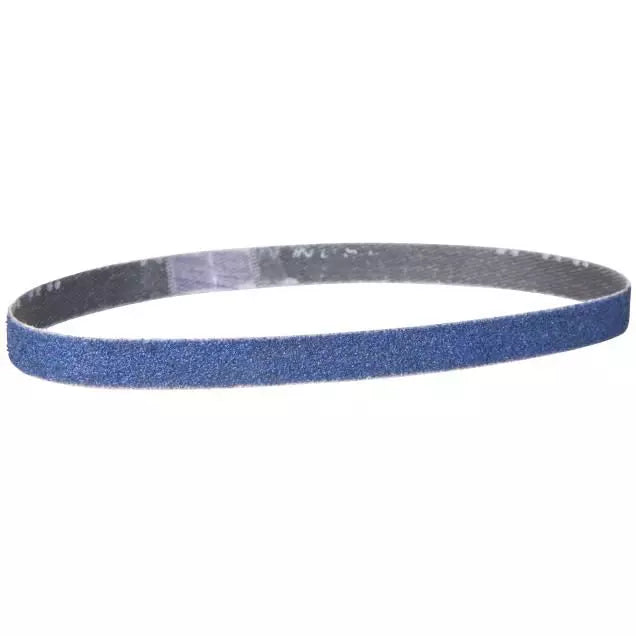 Coated Blending, Finishing, Sanding Belt - 60 Grit, Zirconia Alumina Material, Cloth Backing, 18 in X 1/2 in