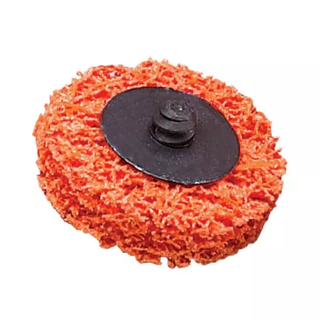 Disque à changement rapide Bear-Tex - Diamètre du disque de 3 pouces, matériau abrasif en oxyde d'aluminium, couleur orange