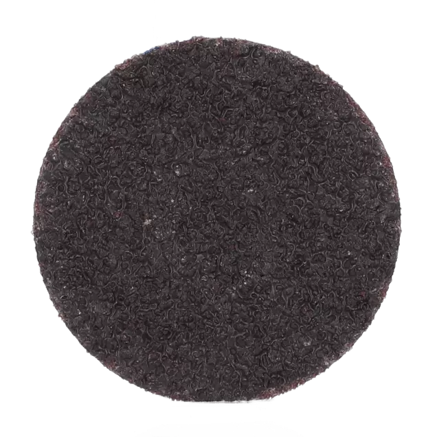 Disque à changement rapide Merit - Diamètre de 2 po, abrasif en oxyde d'aluminium, support en polyester de poids Y, grain P80, marron