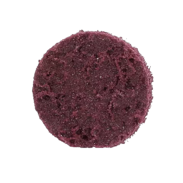 Bear-Tex Quick Change Disc - 2 in Disc Diameter, Maroon Color, Aluminum Oxide Aggregate Abrasive Material