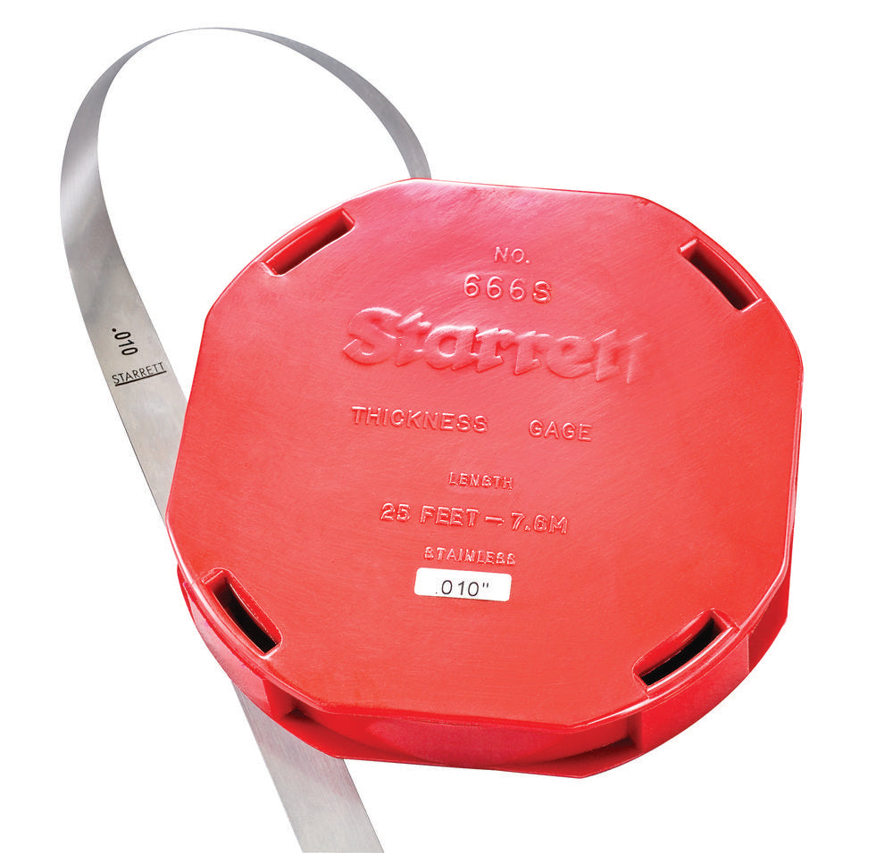 Rouleau de jauge d'épaisseur de précision SS, 0,010"