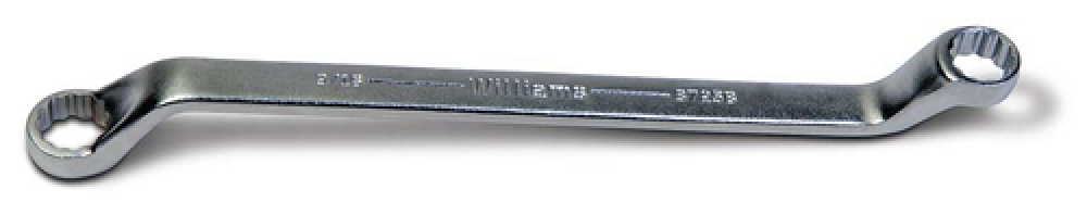 3/8 x 7/16 Inch 12-Point SAE Double Head 60 Degree Offset Box End Wrench