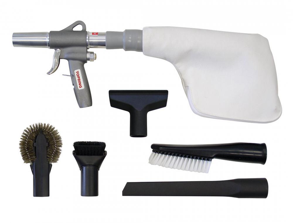 Pistolet aspirateur en aluminium pour débris secs, modèle Topvac