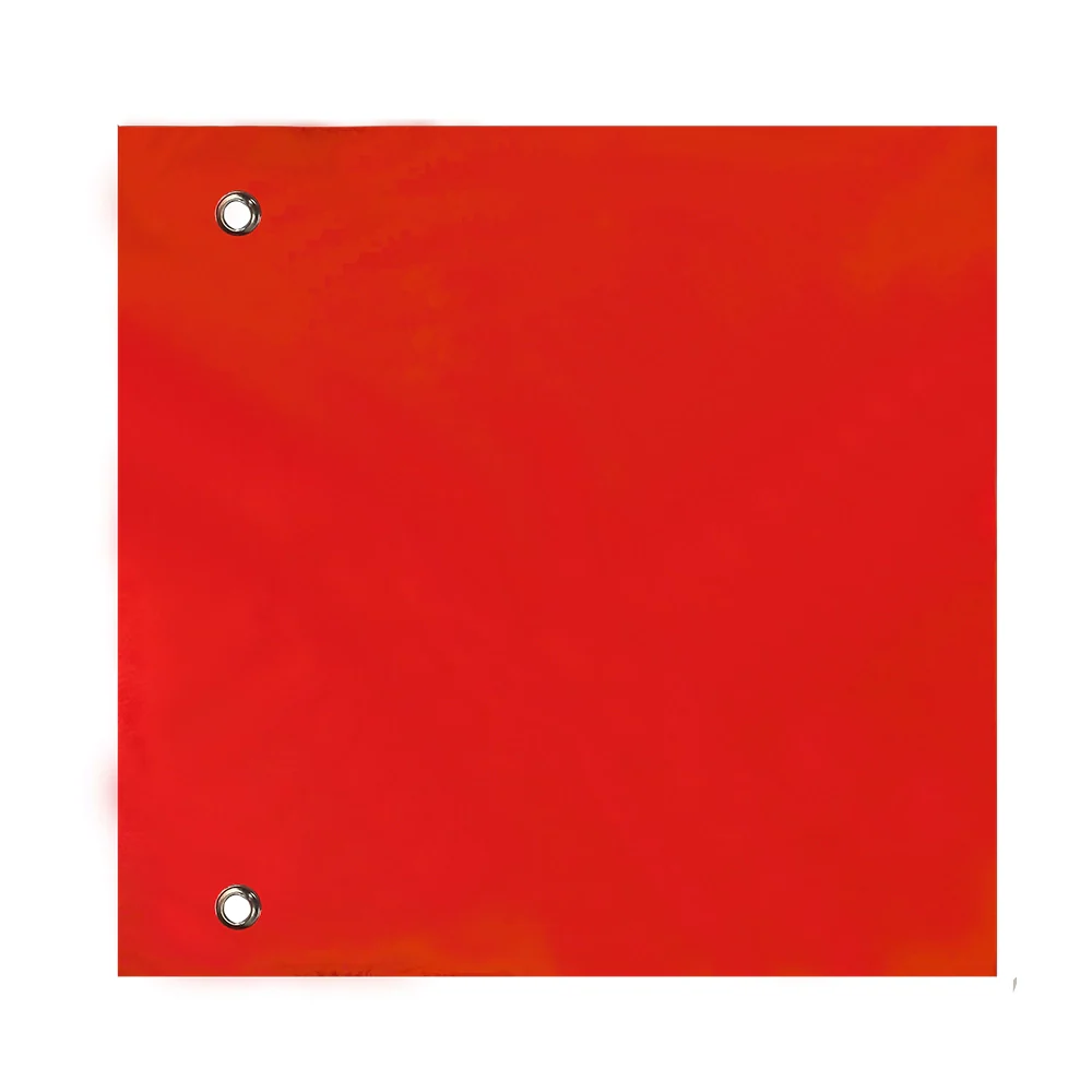 Drapeau Carré, Nylon, Rouge