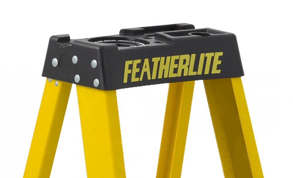 8' Fiberglass Step Ladder, Type IA, 6908, 300lb Capacity